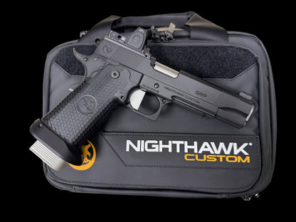 NIGHTHAWK CUSTOM GRP DOUBLE STACK WITH TRIJICON RMR AND MAGWELL