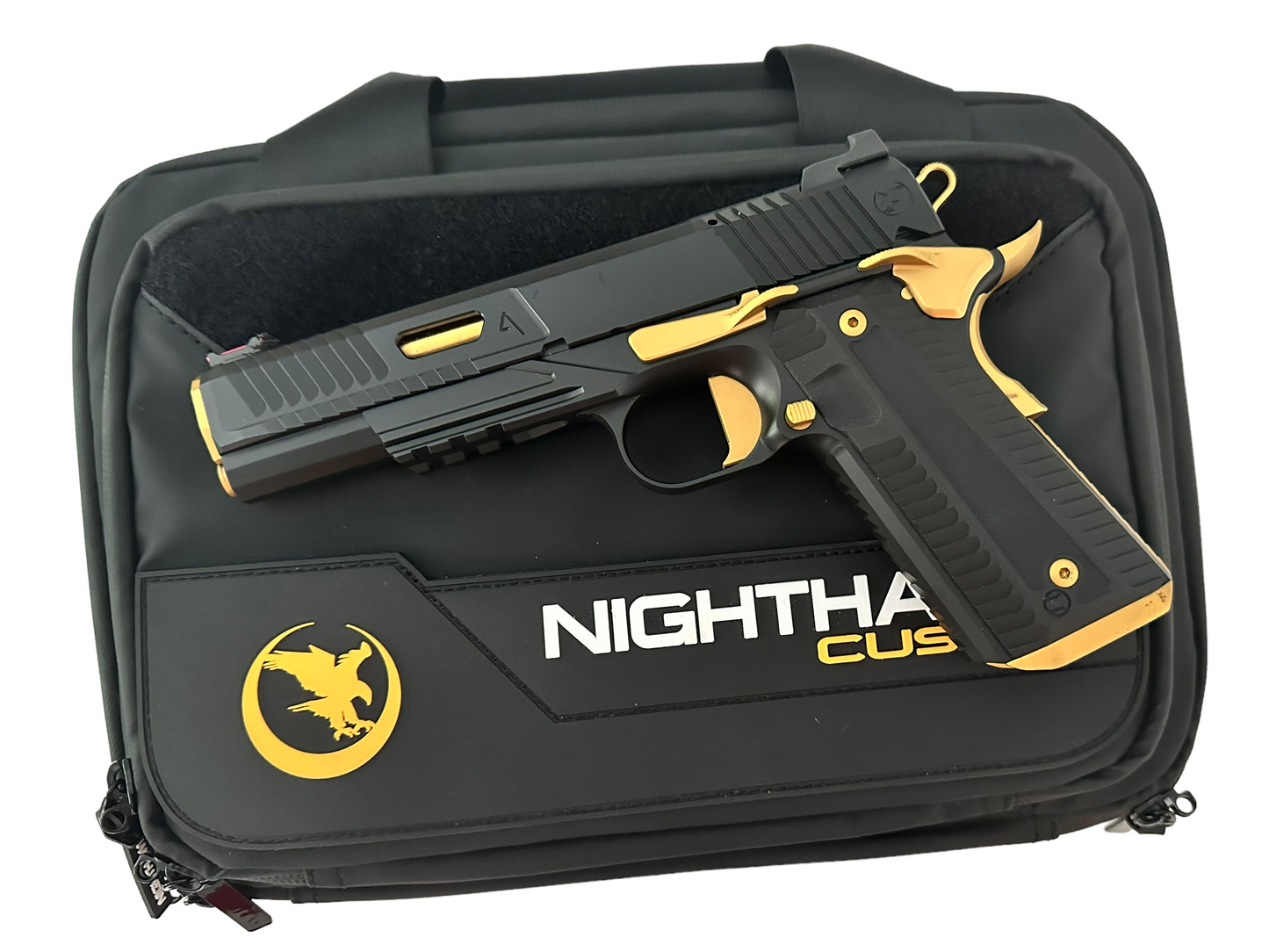 NIGHTHAWK CUSTOM AGENT 2 BLACK/GOLD 9MM