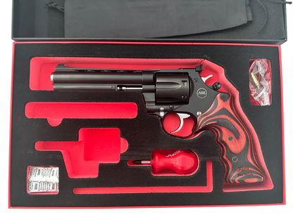 NIGHTHAWK CUSTOM KORTH MONGOOSE 5.25"  CUSTOM DOUBLE ACTION RED/BLACK GRIPS .357 Magnum