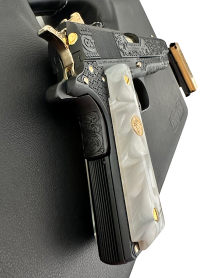 COLT CUSTOM 1911 SERIES 70 FULLY ENGRAVED BLUED AND GOLD PLATED