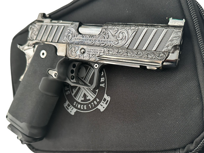 SPRINGFIELD ARMORY CUSTOM PRODIGY 2011  FULLY ENGRAVED , HIGH POLISHED AND BLACK CHROMED.