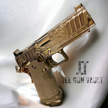 SPRINGFIELD ARMORY CUSTOM PRODIGY 2011  FULLY ENGRAVED , HIGH POLISHED AND BLACK CHROMED.