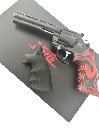 NIGHTHAWK CUSTOM KORTH MONGOOSE 5.25"  CUSTOM DOUBLE ACTION RED/BLACK GRIPS .357 Magnum