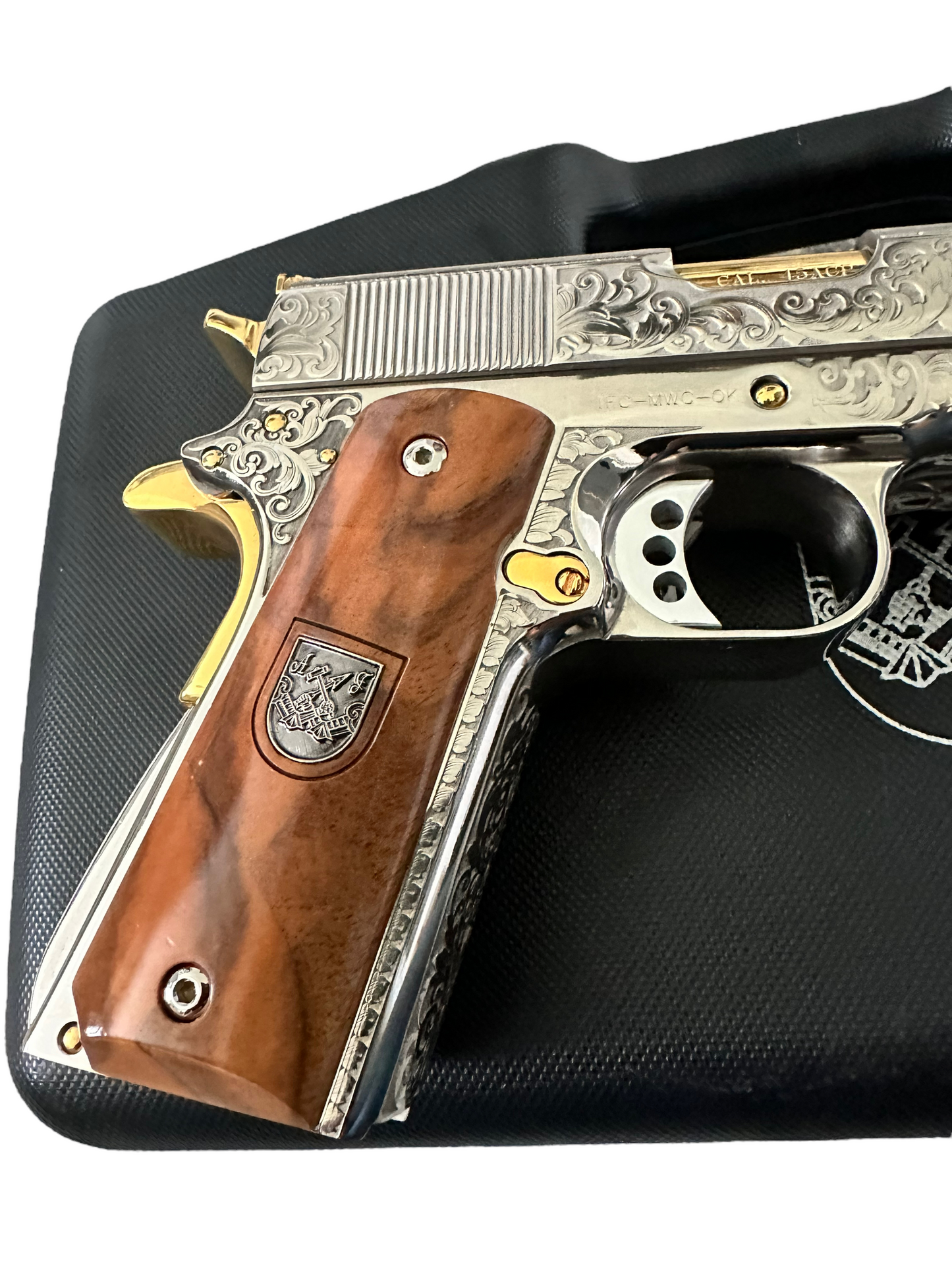 ARSENAL DOUBLE BARREL STANDARD 45ACP CUSTOM WITH RARE DISPLAY CASE 1 OF 1 (PRE-OWNED)