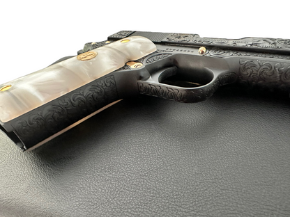 COLT CUSTOM 1911 SERIES 70 FULLY ENGRAVED BLUED AND GOLD PLATED
