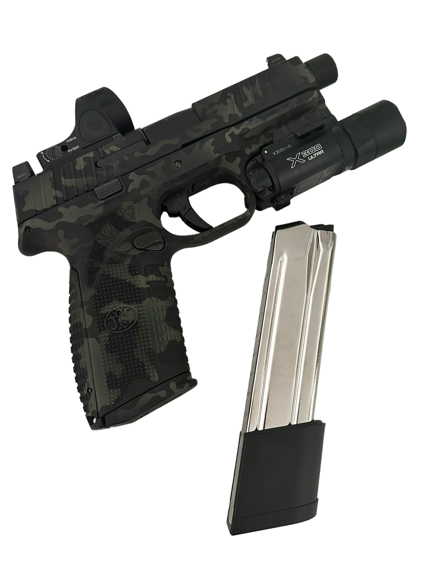 FN America 510 Tactical 10mm threaded barrel camo