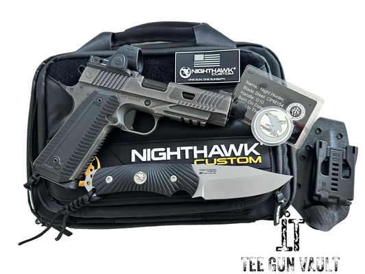 NIGHTHAWK AGENT 2 COMMANDER .45ACP THREADED BARREL WITH SRO AND KNIFE