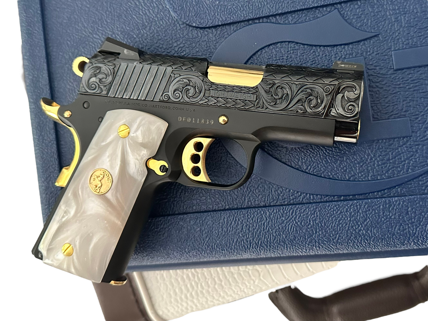 COLT CUSTOM DEFENDER LIGHT WEIGHT 1911 9MM 3” BARREL ENGRAVED