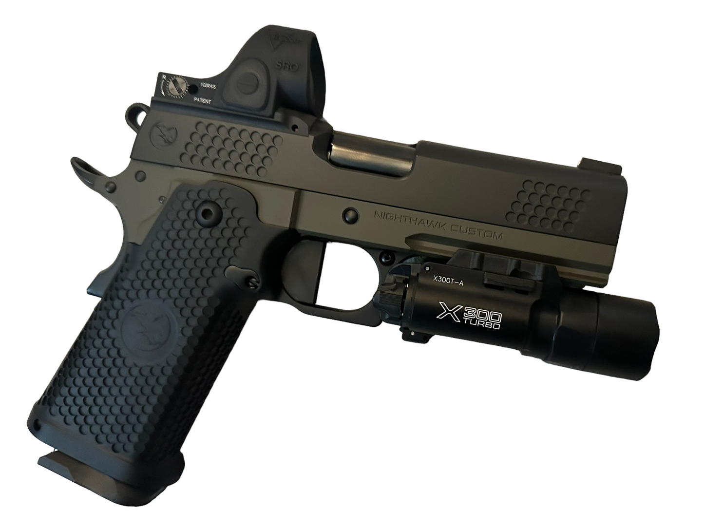 NIGHTHAWK CUSTOM TRS COMMANDER BLACK/OD GREEN FRAME 9MM