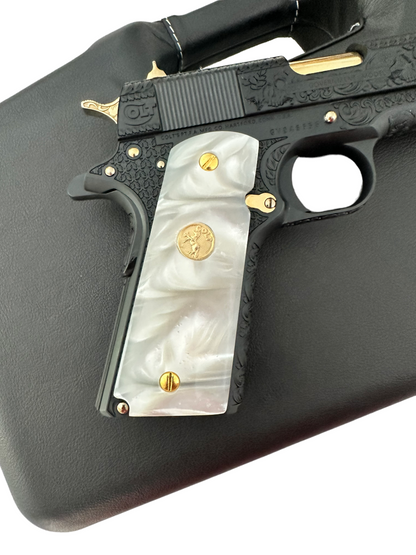 COLT CUSTOM 1911 SERIES 70 FULLY ENGRAVED BLUED AND GOLD PLATED