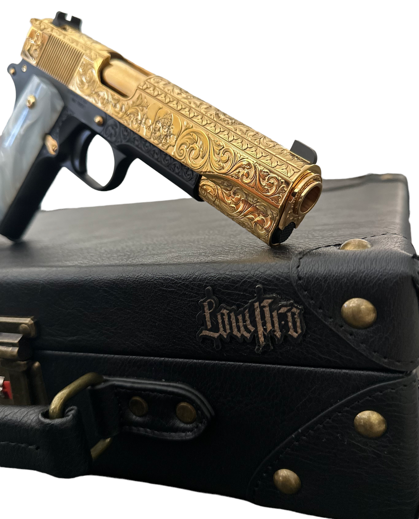 SPRINGFIELD ARMORY 1911 MIL SPEC 45ACP 24k GOLD PLATED AND FULLY ENGRAVED