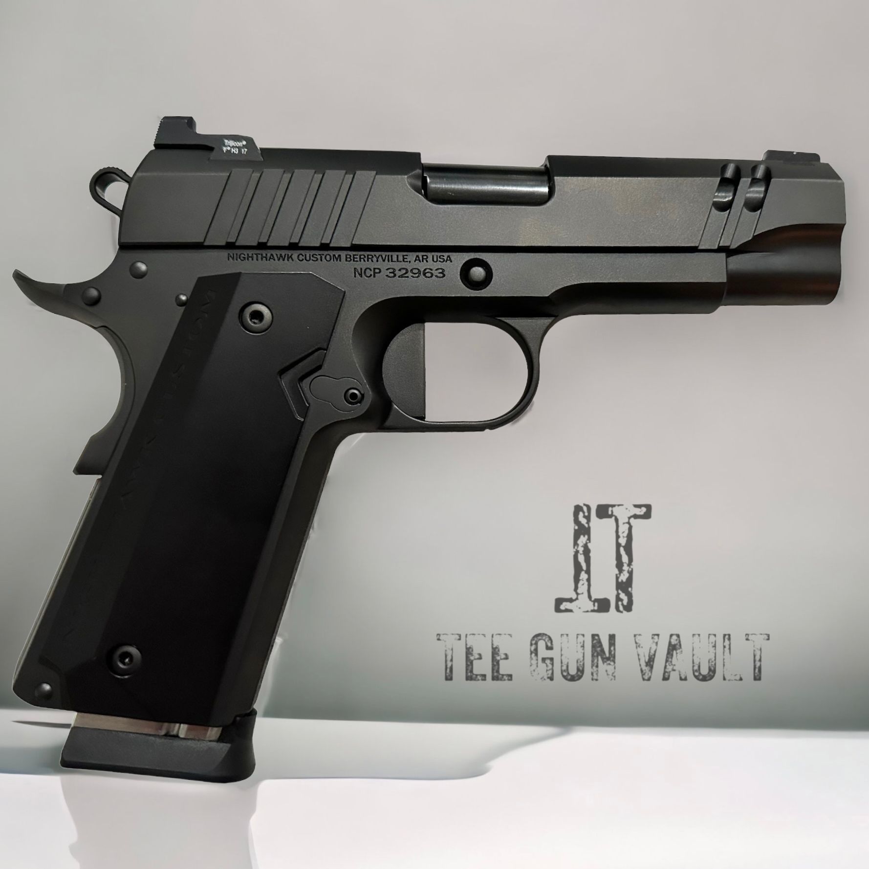 NIGHTHAWK CUSTOM TRI CUT BLACKOUT 9MM – Tee Gun Vault
