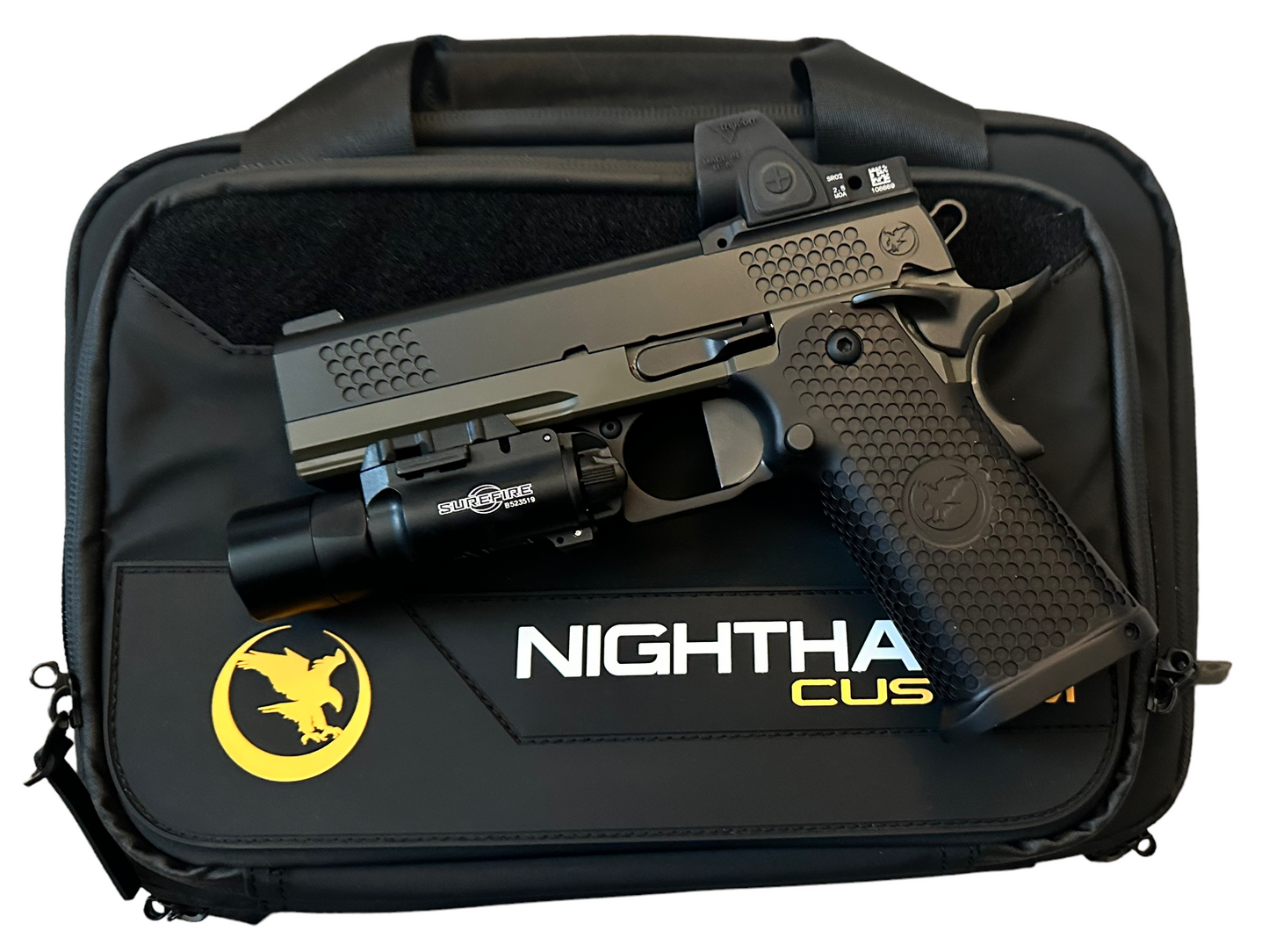 NIGHTHAWK CUSTOM TRS COMMANDER BLACK/OD GREEN FRAME 9MM