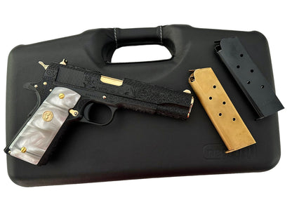 COLT CUSTOM 1911 SERIES 70 FULLY ENGRAVED BLUED AND GOLD PLATED