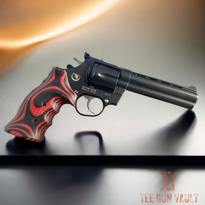 NIGHTHAWK CUSTOM KORTH MONGOOSE 5.25"  CUSTOM DOUBLE ACTION RED/BLACK GRIPS .357 Magnum