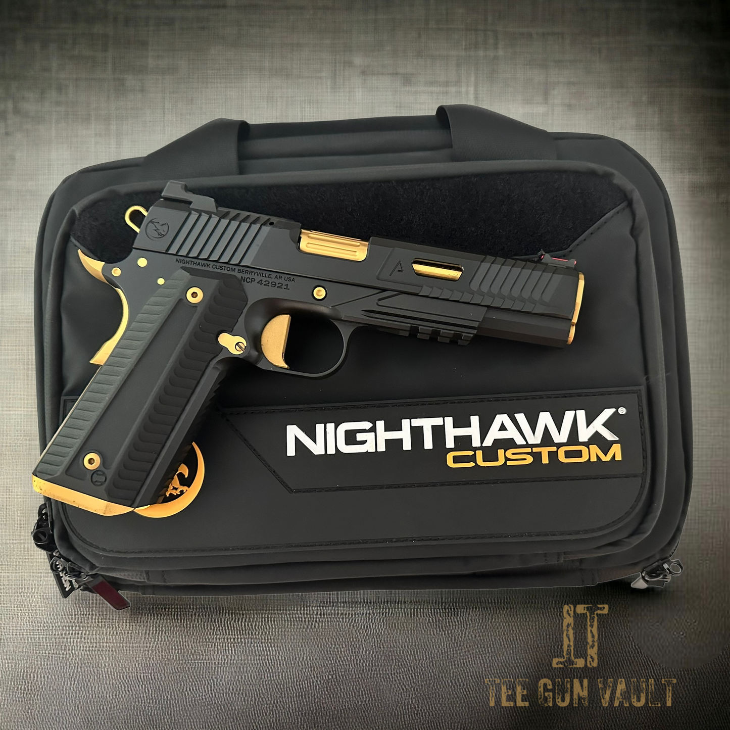 NIGHTHAWK CUSTOM AGENT 2 BLACK/GOLD 9MM