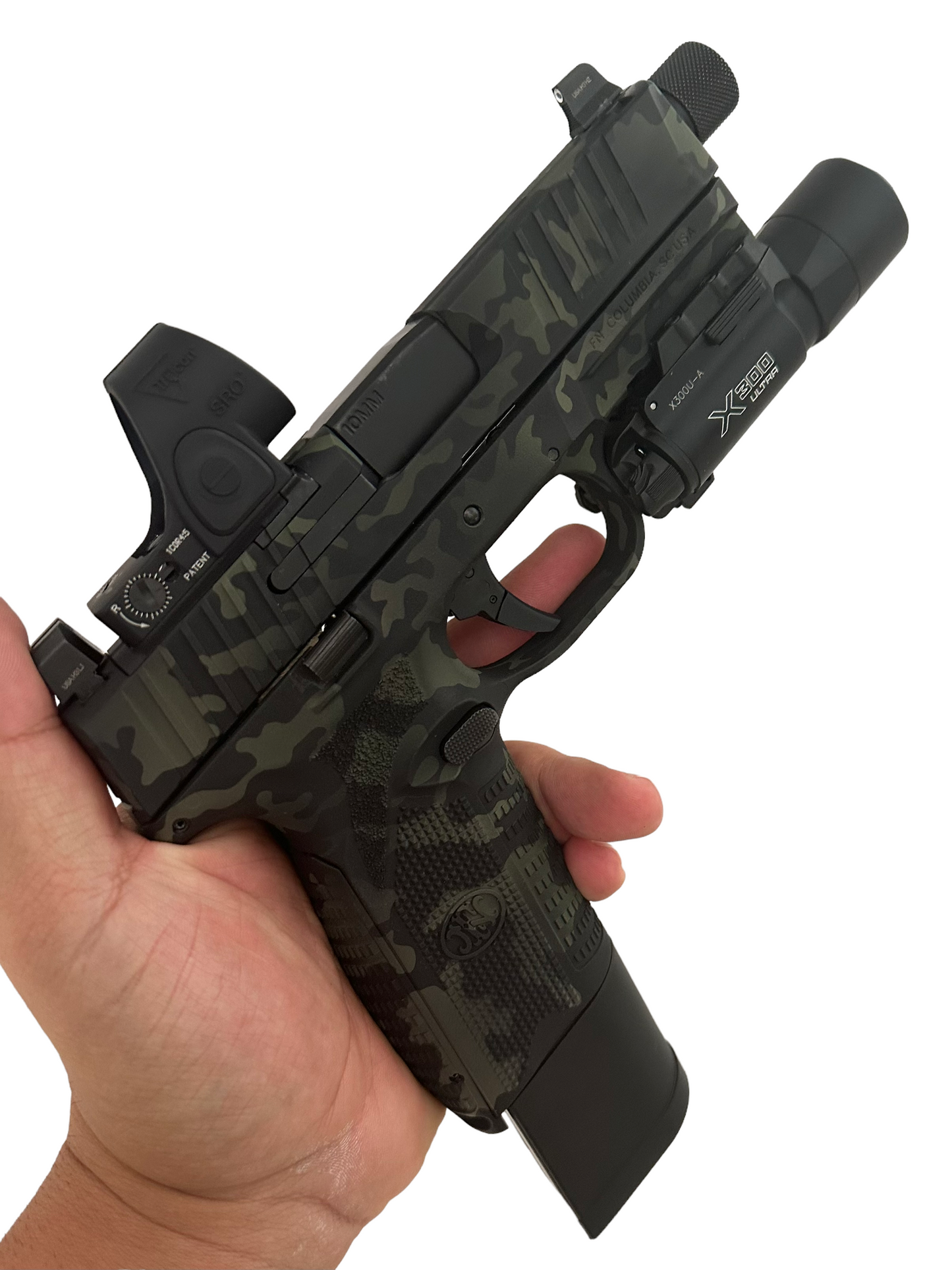 FN America 510 Tactical 10mm threaded barrel camo