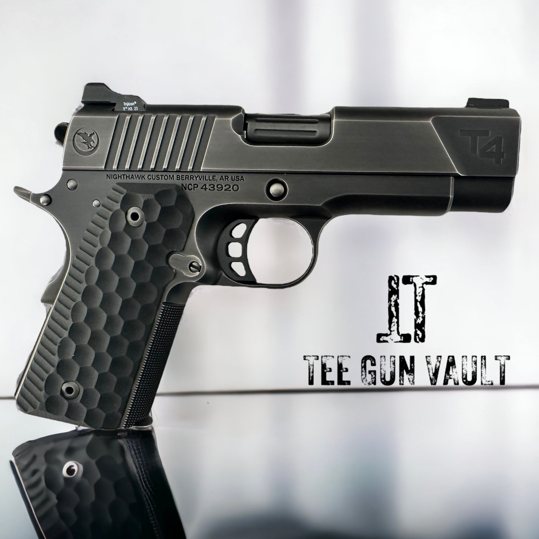 NIGHTHAWK CUSTOM TALON T4 SMOKED NITRIDE OFFICER 9MM CARRY 3.8” – Tee ...