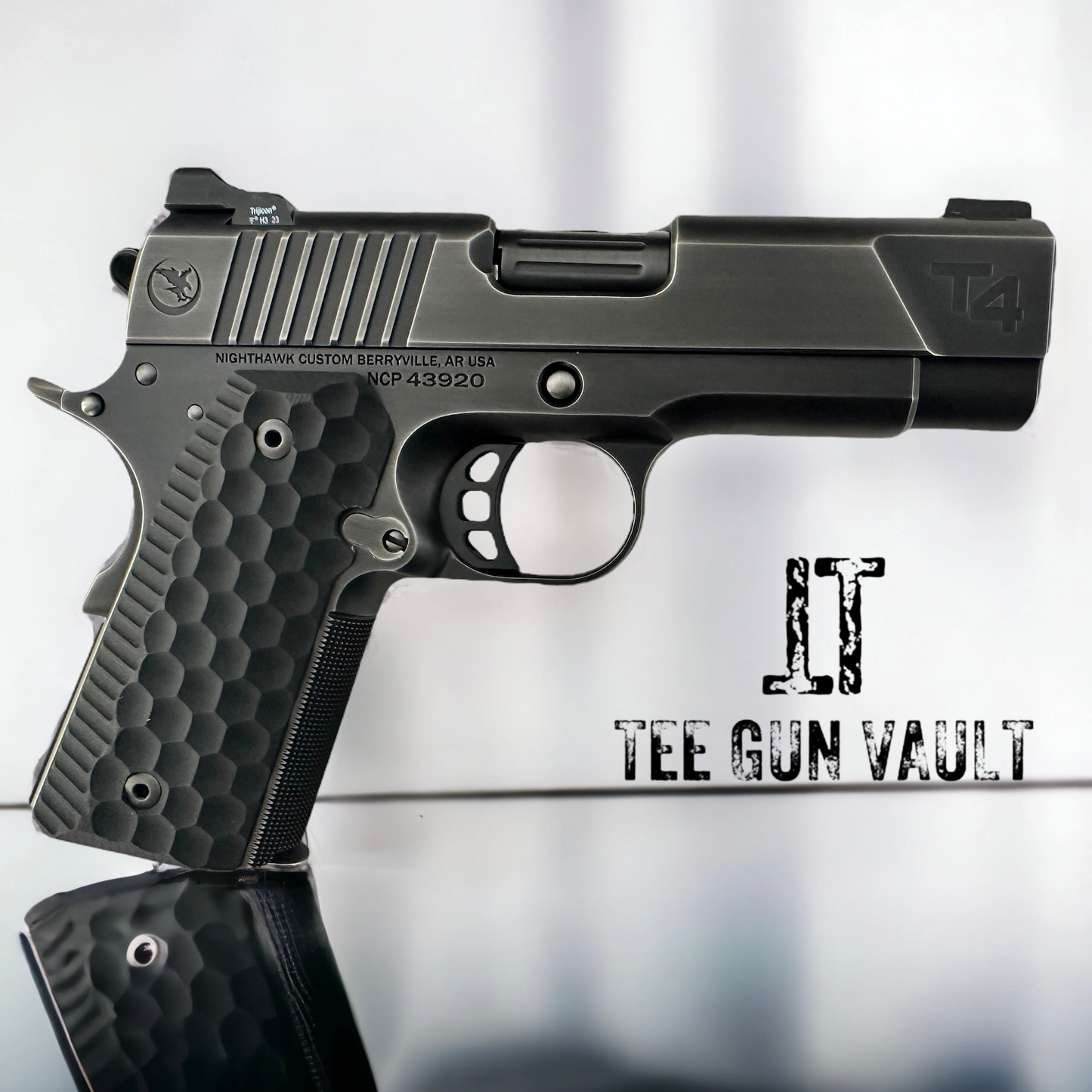 NIGHTHAWK CUSTOM TALON T4 CARRY 3.8” OFFICER SMOKED NITRIDE 9MM NIGHTHAWK CUSTOM TALON T4 CARRY 3.8” OFFICER SMOKED NITRIDE 9MM