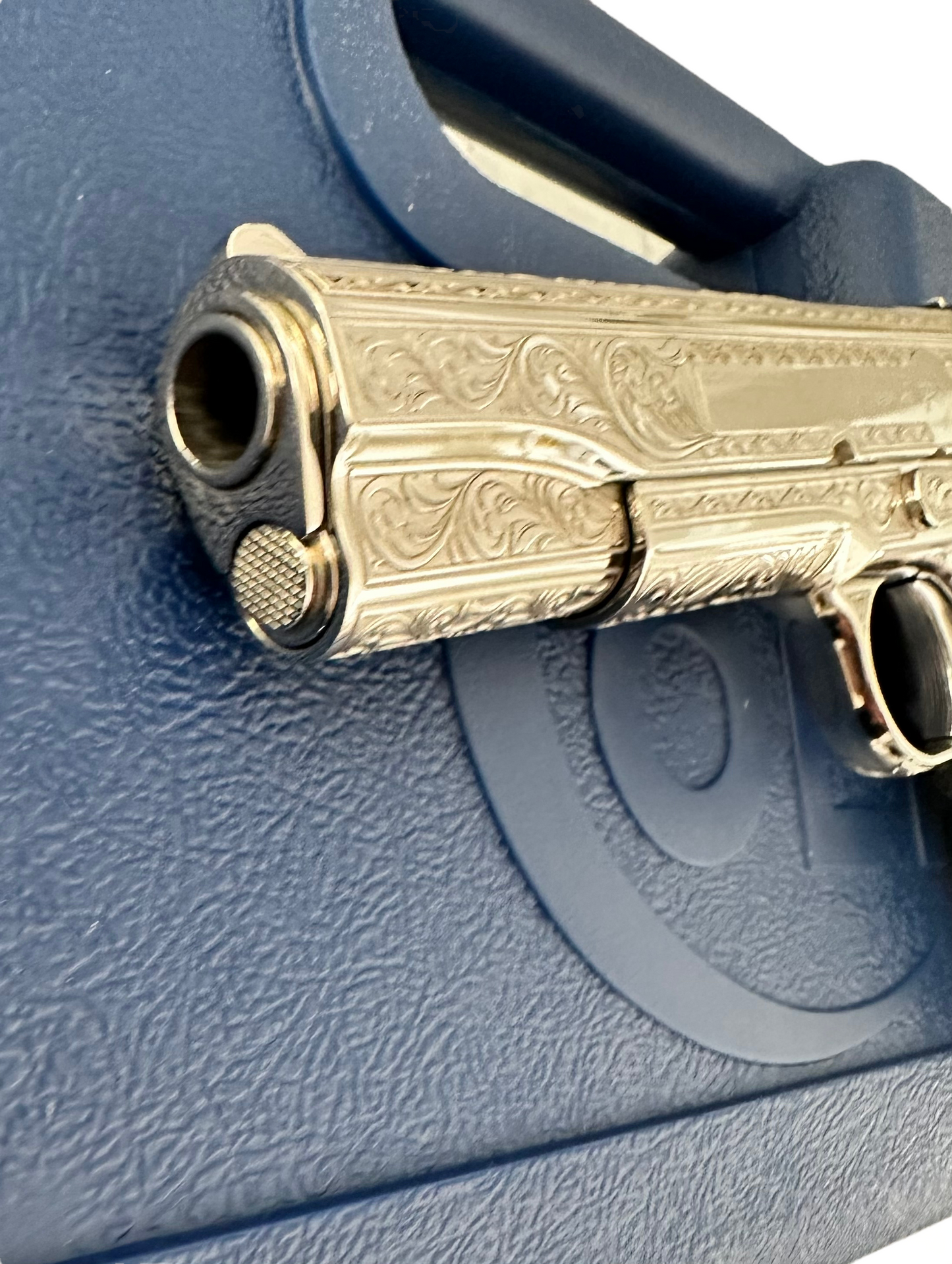 Colt Custom 1911 Government fully engraved high polished and nickel plated