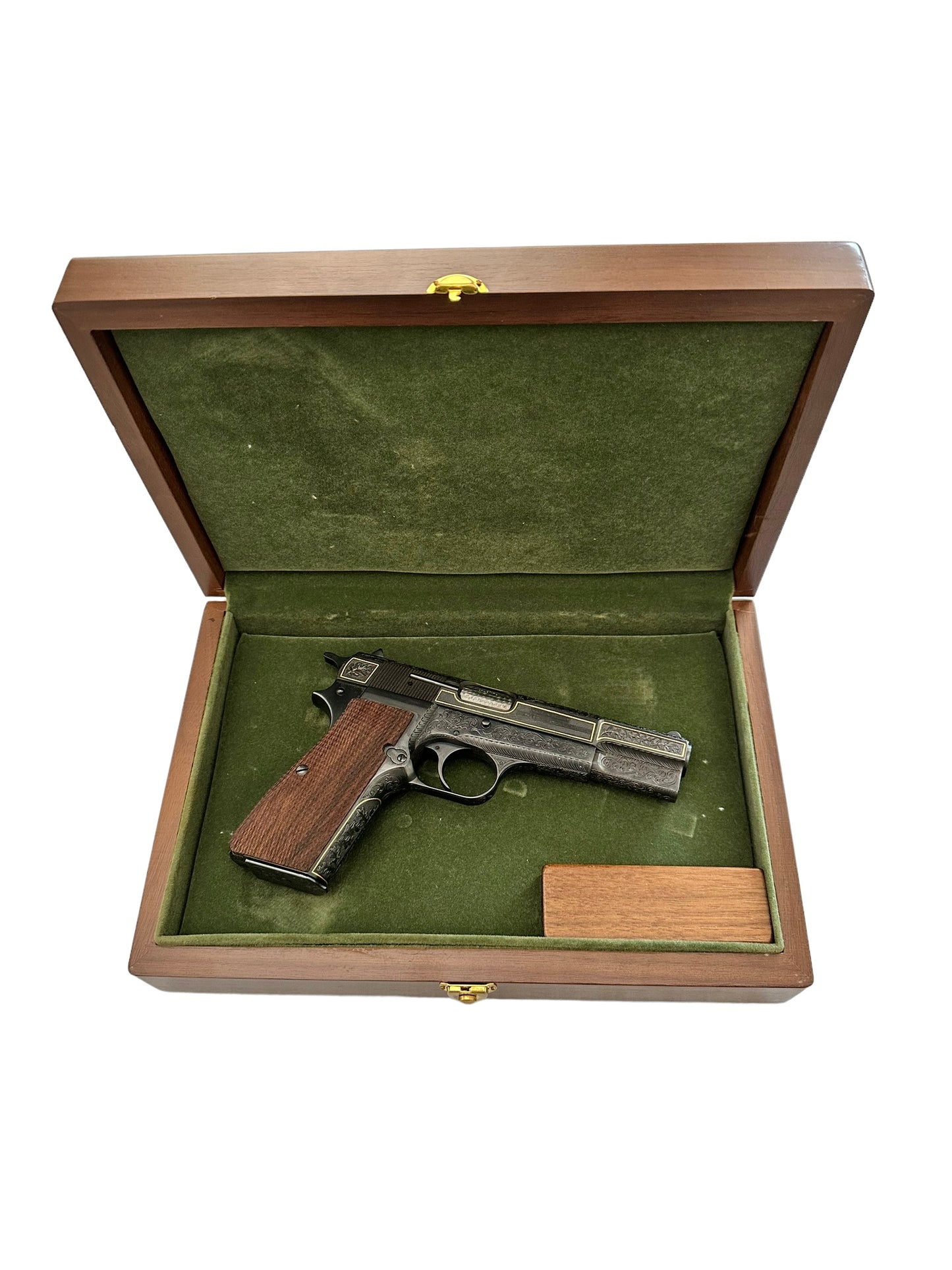 Browning Hi Power 9mm Engraved Semi Auto Pistol