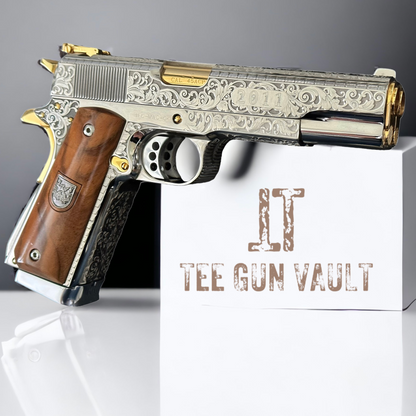 ARSENAL DOUBLE BARREL STANDARD CUSTOM WITH RARE DISPLAY CASE 1 OF 1 45ACP (PRE OWNED)