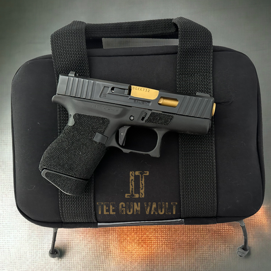 Salient Arms Mod Glock 43 Tier One 9mm Pistol Gold tin Barrel