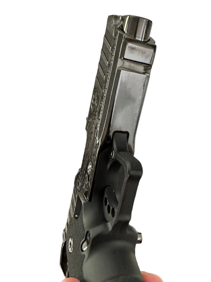 SPRINGFIELD ARMORY CUSTOM PRODIGY 2011  FULLY ENGRAVED , HIGH POLISHED AND BLACK CHROMED.