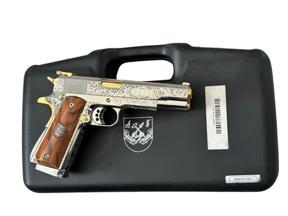 ARSENAL DOUBLE BARREL STANDARD CUSTOM WITH RARE DISPLAY CASE 1 OF 1 45ACP (PRE OWNED)