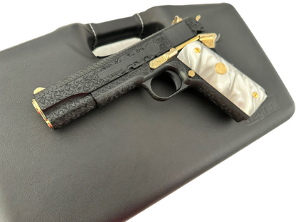 COLT CUSTOM 1911 SERIES 70 FULLY ENGRAVED BLUED AND GOLD PLATED