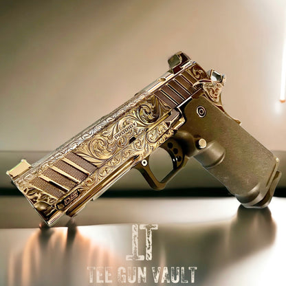 SPRINGFIELD ARMORY CUSTOM PRODIGY 2011  FULLY ENGRAVED , HIGH POLISHED AND BLACK CHROMED.