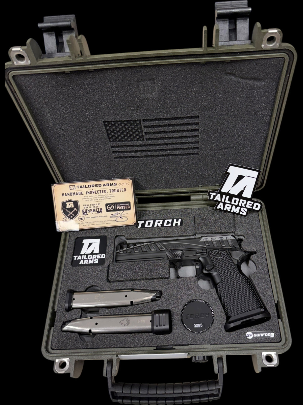 TAILORED ARMS TORCH TACTICAL 5” PORTED BLACKOUT V6