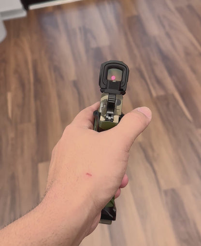 STACCATO CUSTOM C2 PORTED 3.9” MULTICAM WITH T7 ALUMINUM GRIPS, AIMPOINT ACRO P2 & RED DIRT “EDGE” TRIGGER