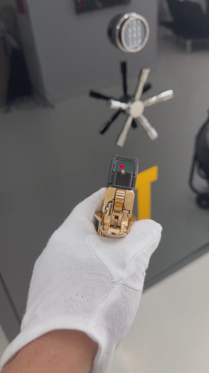 STACCATO CUSTOM CS 3.5” FULLY ENGRAVED 24K GOLD PLATED WITH RMR & TLR7