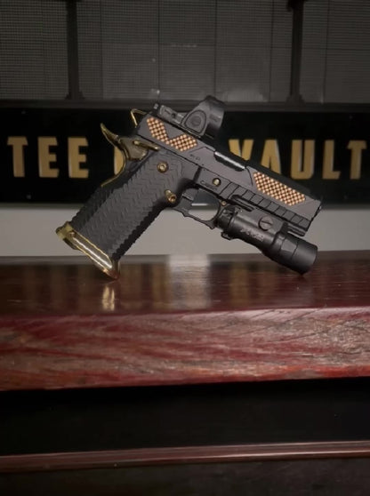 COMBAT PRECISION CUSTOM 2011 PORTED WITH TRIJICON SRO & X300 9MM