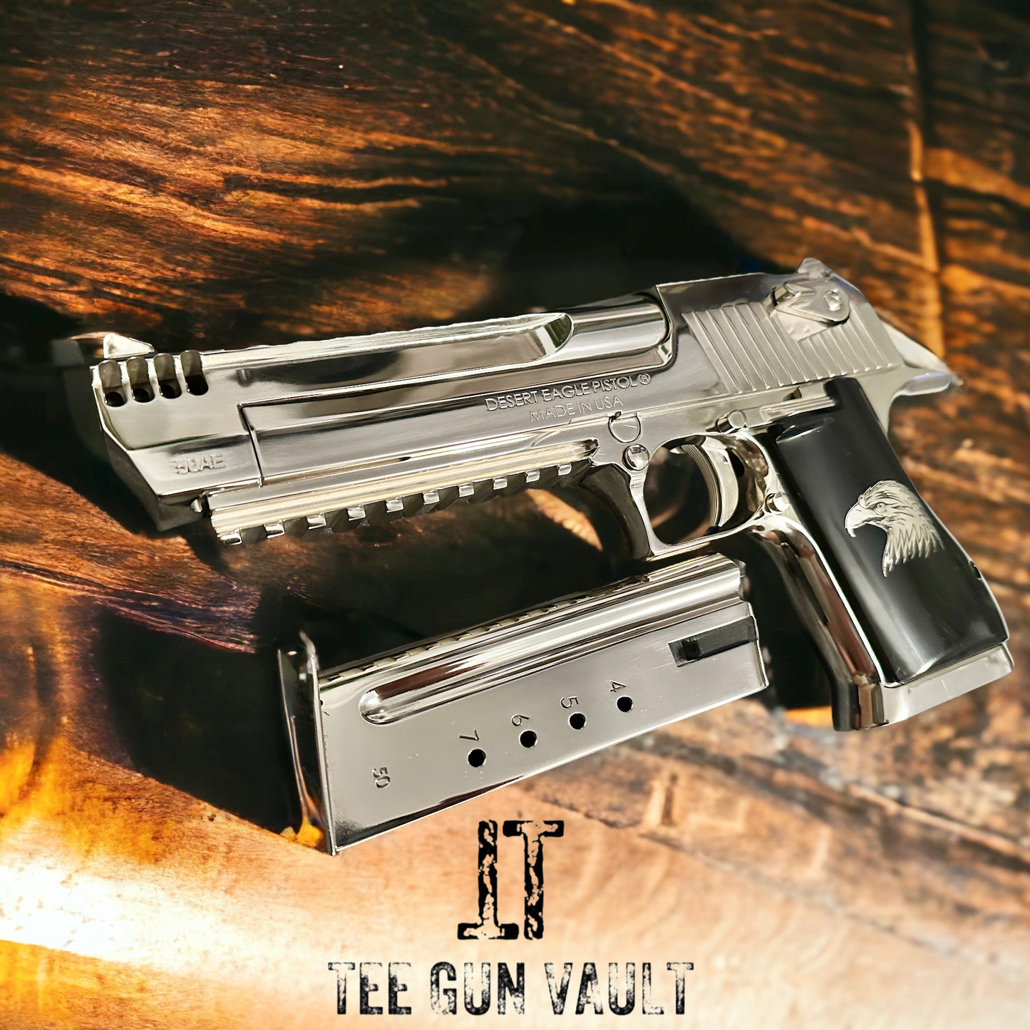 MAGNUM RESEARCH DESERT EAGLE 50AE HIGH POLISHED MIRROR FINISH