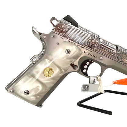 COLT COMPETITION 1911 CUSTOM MADE FULLY ENGRAVED AND POLISHED 9MM