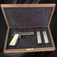 NIGHTHAWK CUSTOM VIP BLACK 45ACP GIRAFFE BONE GRIPS