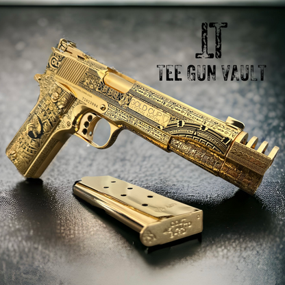 COLT CUSTOM 1911 GOLD CUP ENGRAVED POLISHED AND 24K GOLD PLATED
