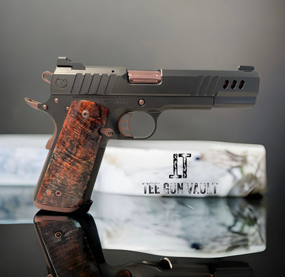 NIGHTHAWK CUSTOM PRESIDENT BLACK DLC/ROSE GOLD ACCENTS IOS CUT 9MM (PRE OWNED)