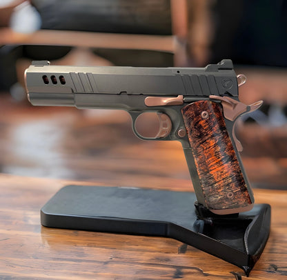 NIGHTHAWK CUSTOM PRESIDENT BLACK DLC/ROSE GOLD ACCENTS IOS CUT 9MM (PRE OWNED)
