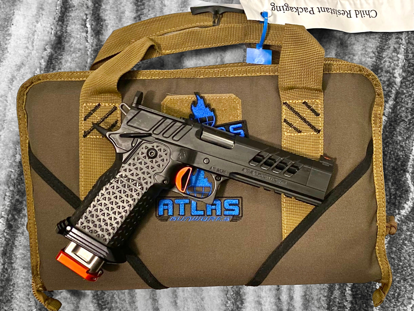 ATLAS GUNWORKS ARTEMIS 9MM OPTIC READY RED TRIGGER, PERFECT ZERO USED !!