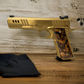 NIGHTHAWK CUSTOM PRESIDENT GOLD NITRIDE ,FLUTED BARREL .45 ACP IVORY GRIPS