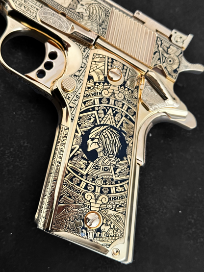 COLT CUSTOM 1911 GOLD CUP ENGRAVED POLISHED AND 24K GOLD PLATED