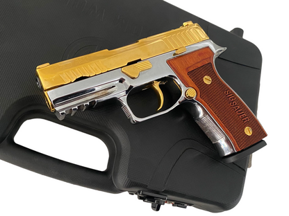 SIG P320 AXG 2 TONE GOLD PLATED HIGH POLISHED 9MM
