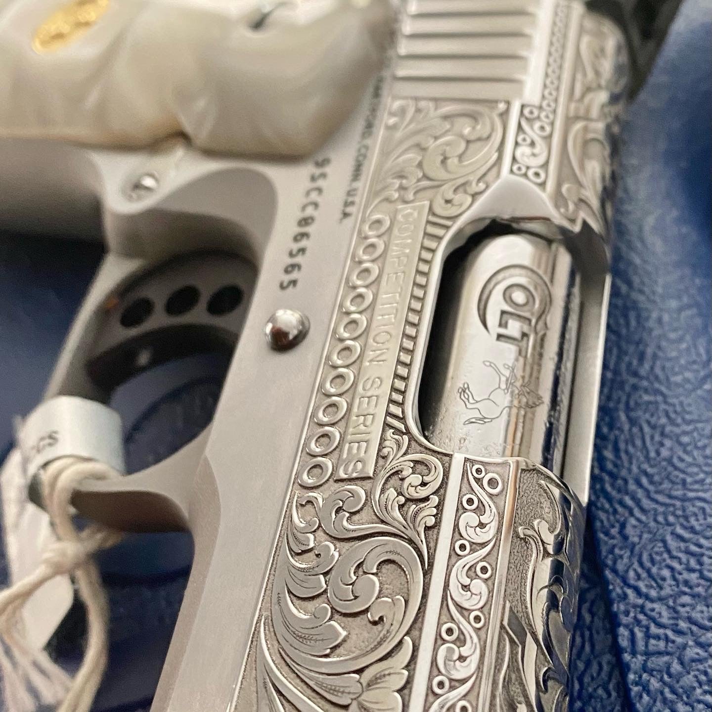 COLT COMPETITION 1911 CUSTOM MADE 9MM FULLY ENGRAVED AND POLISHED