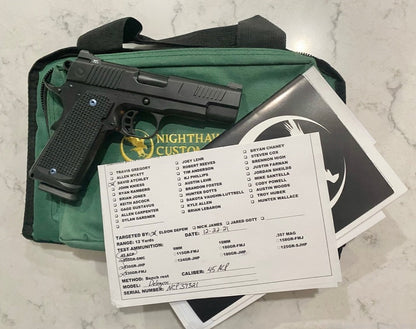 NIGHTHAWK CUSTOM DELEGATE BLACK OUT EDITION NIB! 45ACP
