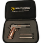 NIGHTHAWK CUSTOM PRESIDENT 9MM BLACK DLC/ROSE GOLD ACCENTS ios cut (pre owned)