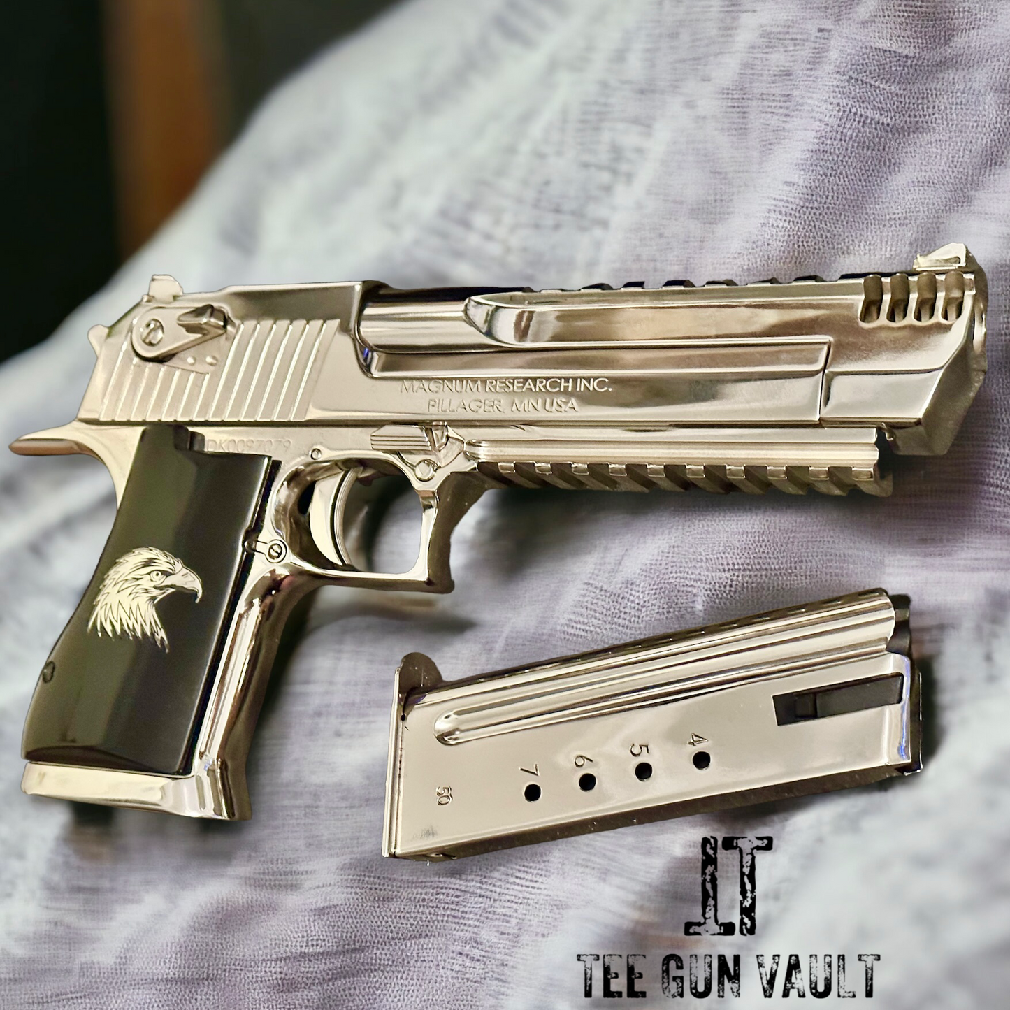 MAGNUM RESEARCH DESERT EAGLE 50AE HIGH POLISHED MIRROR FINISH