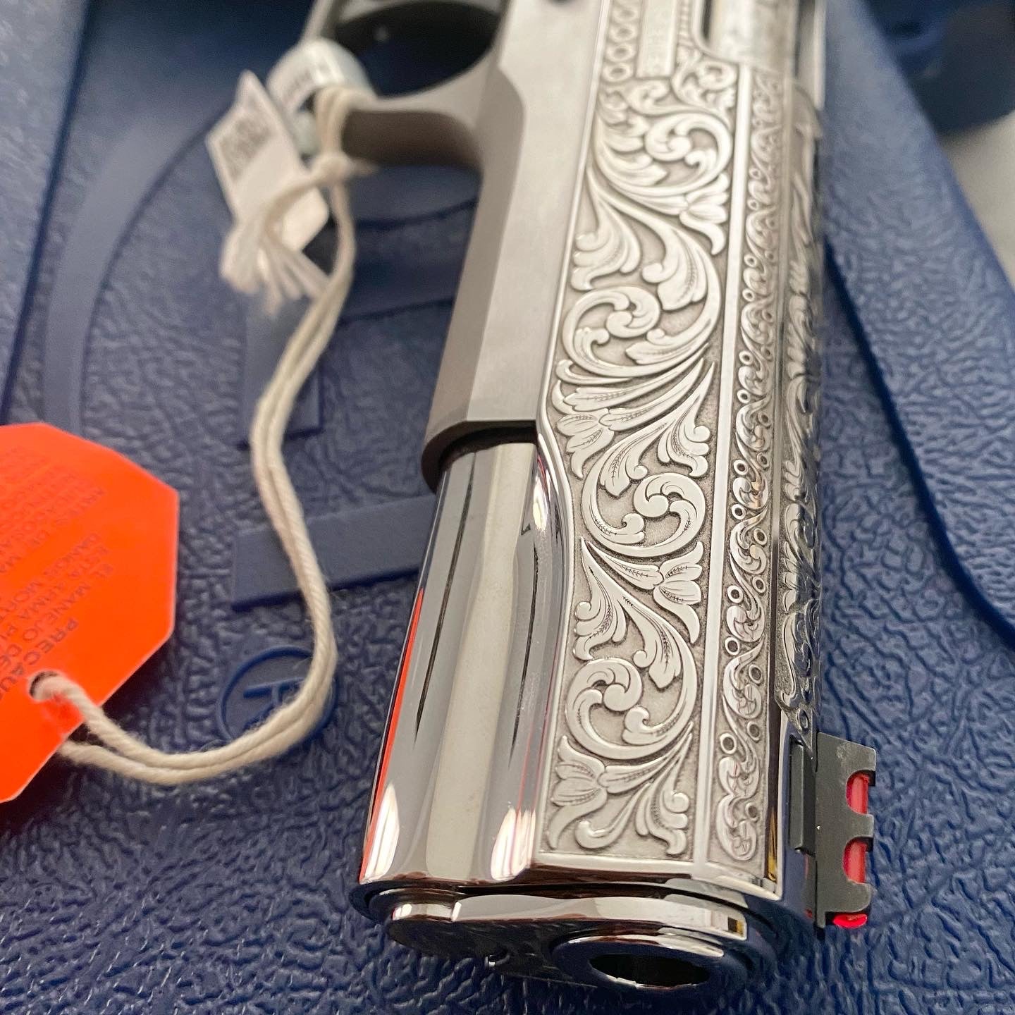 COLT COMPETITION 1911 CUSTOM MADE 9MM FULLY ENGRAVED AND POLISHED